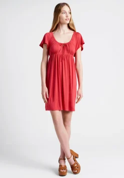 Toponn Everbright USA Bucolic Beauty Babydoll Dress Red Hot