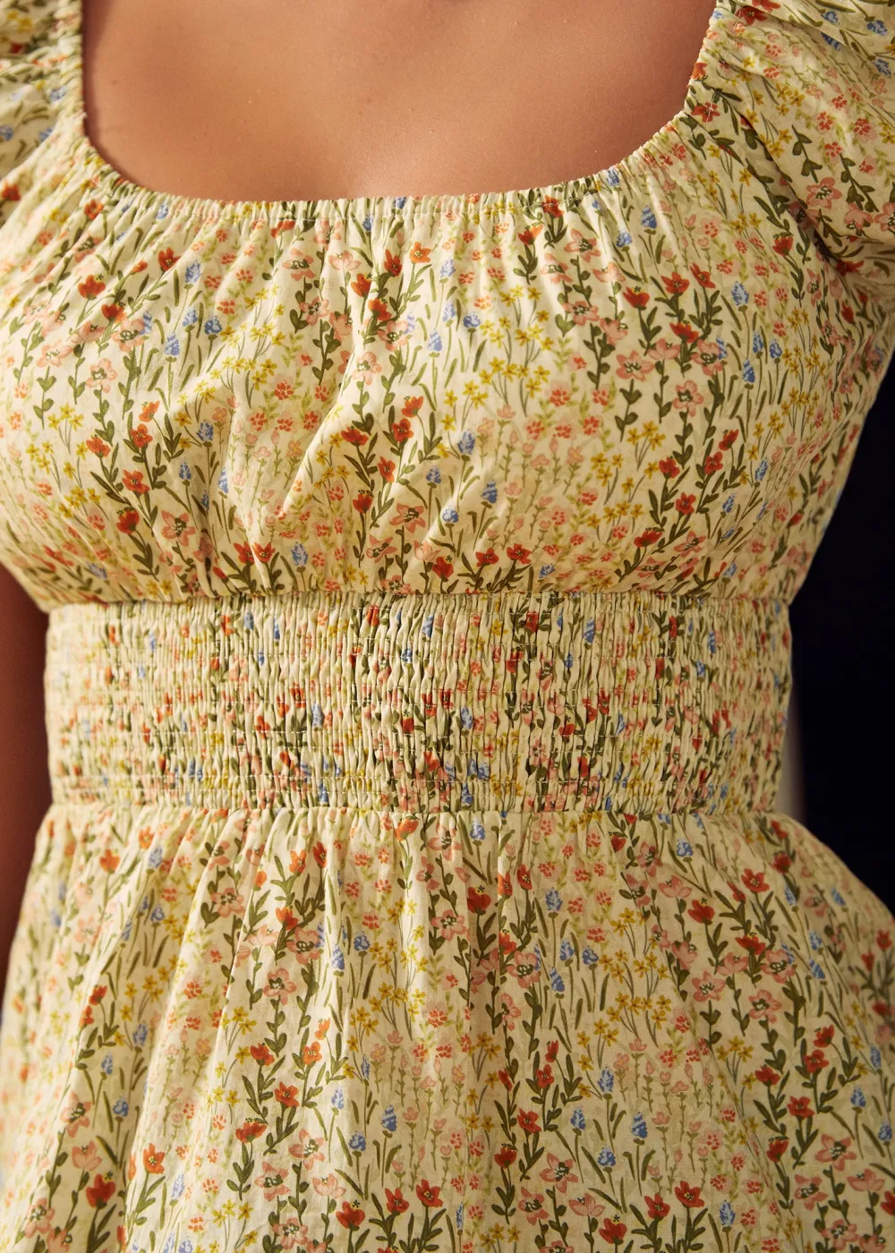 BTC Candlelit Café Peplum Blouse Cream Multi