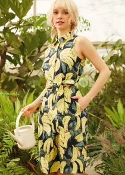 Can't Slow My Roll Shirt Dress Banana Sale