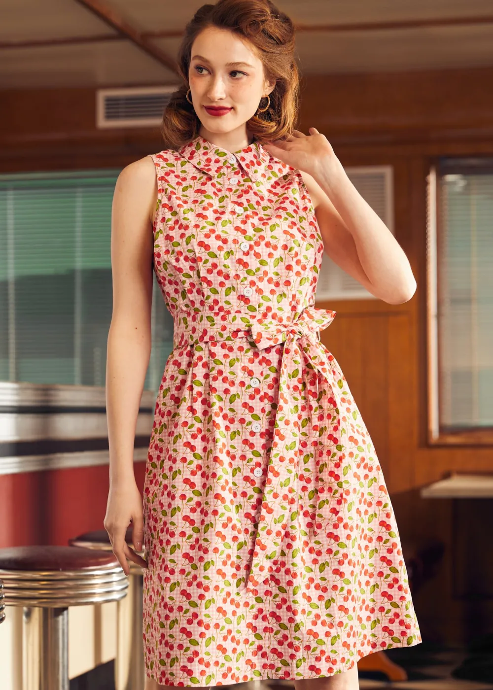 BTC Can't Slow My Roll Shirt Dress Cherry Outlet