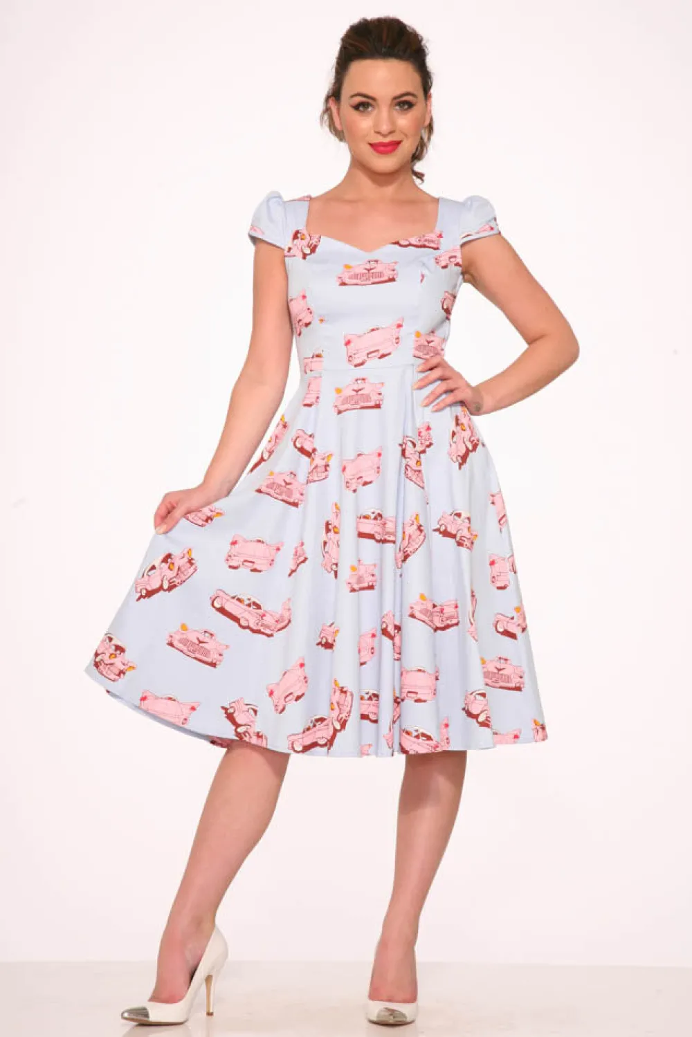 Orchid Bloom Clothing Car Hop Swing Dress Clearance