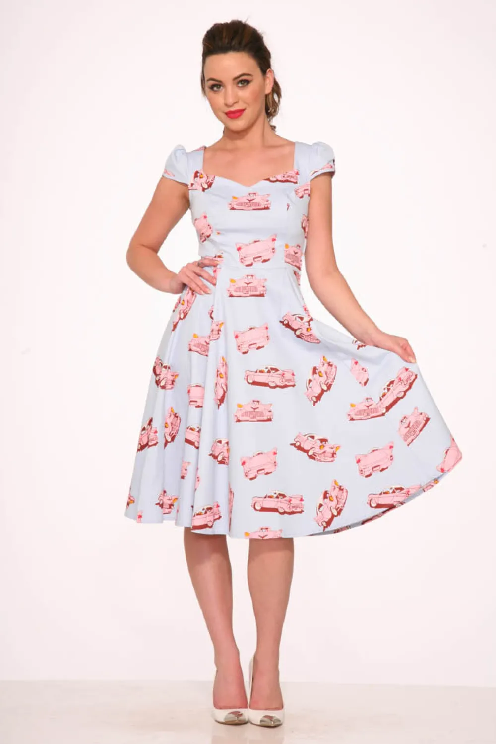 Orchid Bloom Clothing Car Hop Swing Dress Clearance