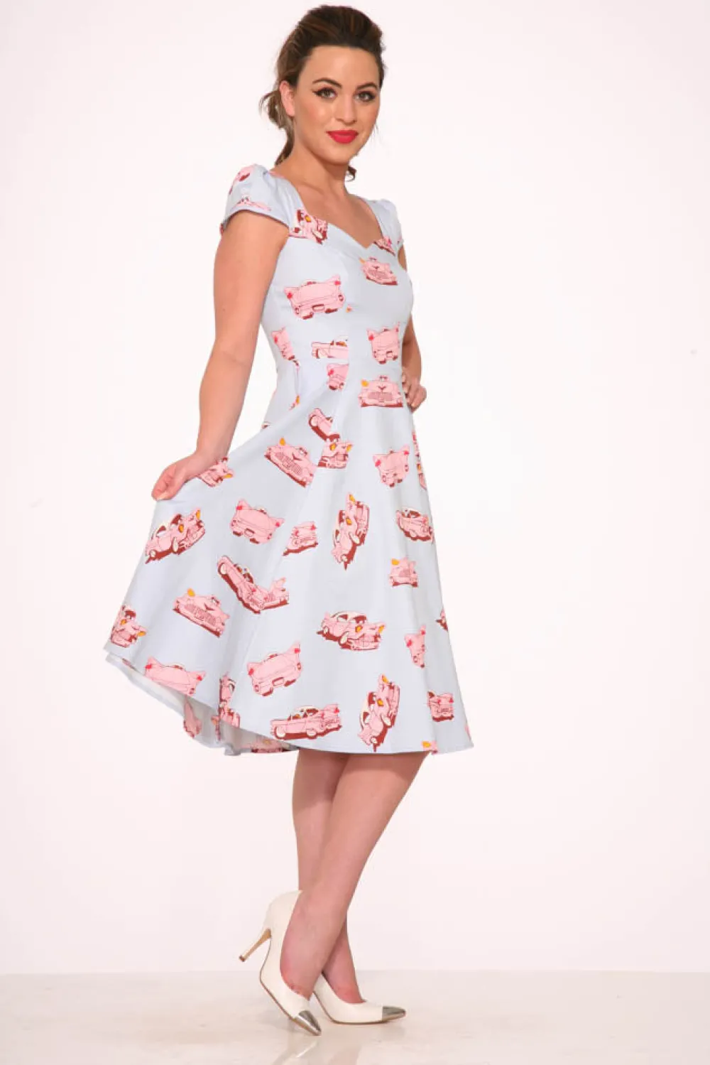 Orchid Bloom Clothing Car Hop Swing Dress Clearance