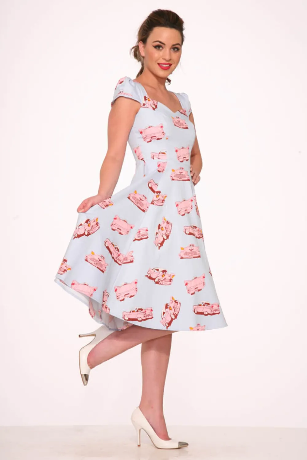 Orchid Bloom Clothing Car Hop Swing Dress Clearance
