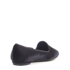 Chain Velvet Loafers BLACK Clearance