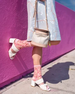 Cherry Blossom Sheer Crew Sock Online
