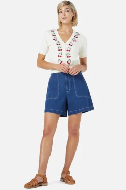 Cherry Embroidered Cardigan Online