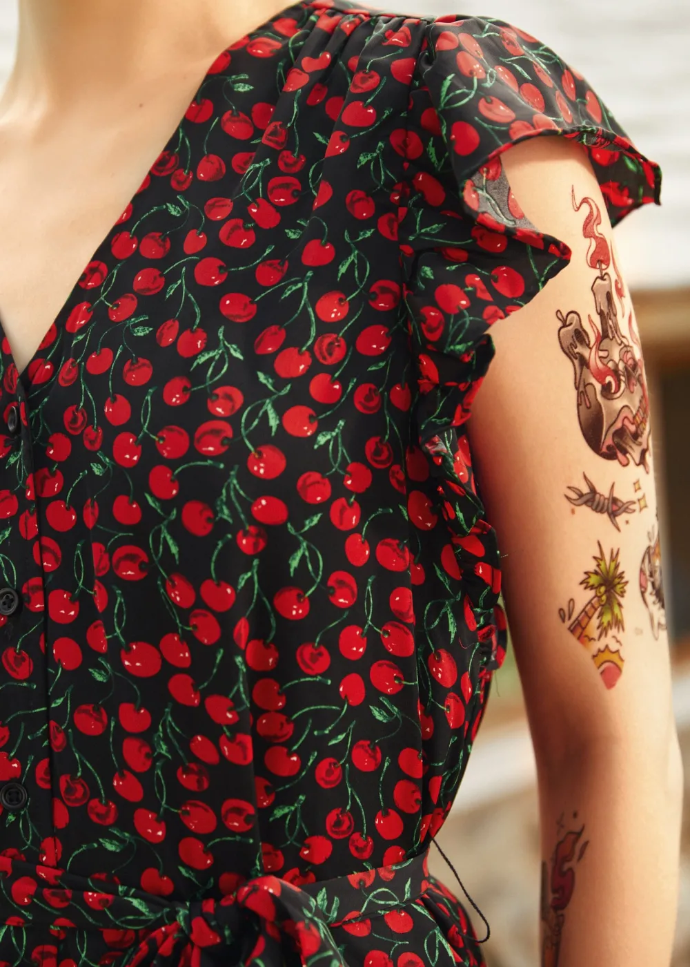 Cherry Picked Perfection Dress Black Cherry Outlet