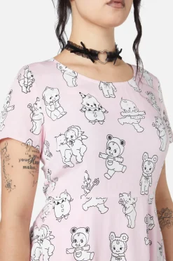 Cherub Face Printed Dress Best