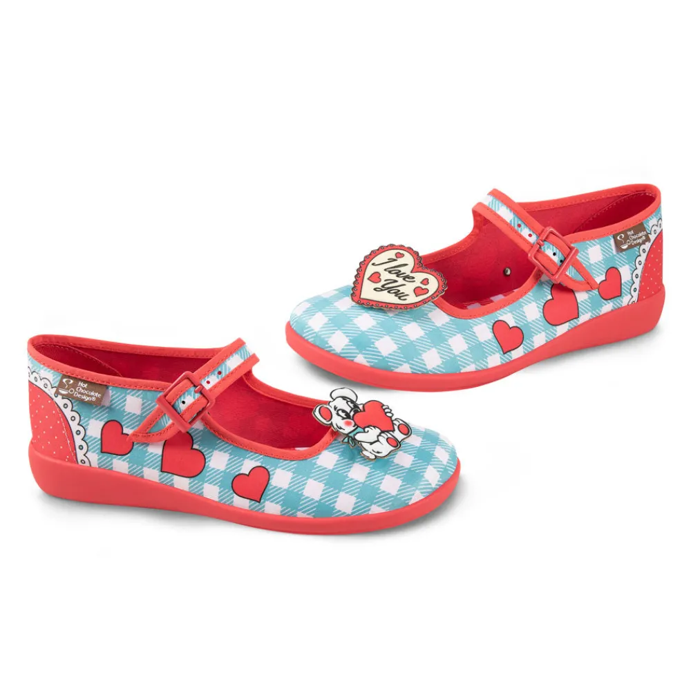 Chocolaticas® I Love You Women's Mary Jane Flat Discount