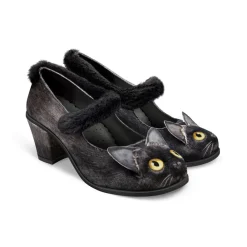 Chocolaticas® Mid Heels Chat Noir Women's Mary Jane Pump Online