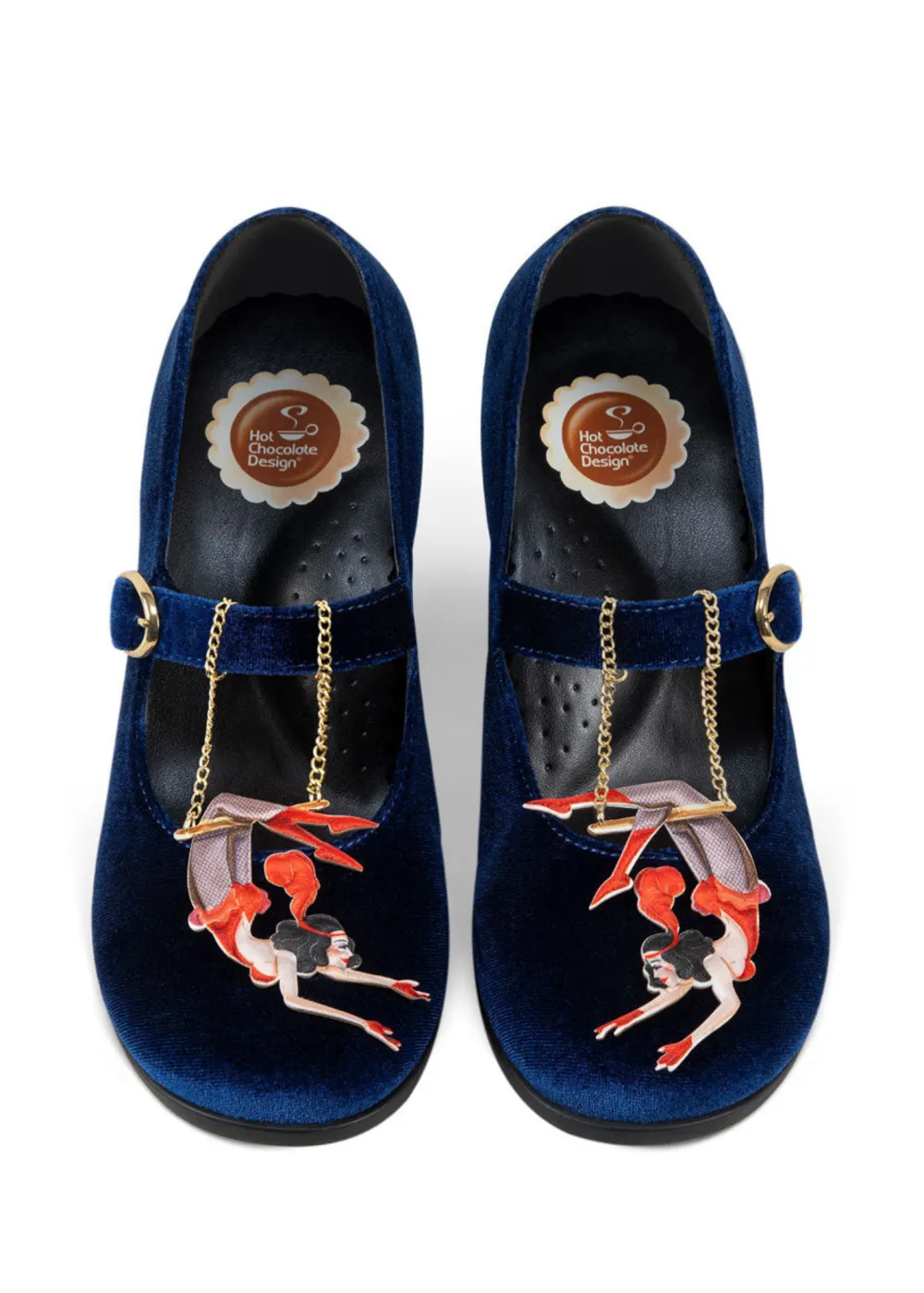 Chocolaticas® Mid Heels Les Dames Du Cirque Women's Mary Jane Pump New