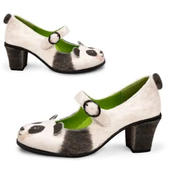 Chocolaticas® Mid Heels Panda Women's Mary Jane Pump New