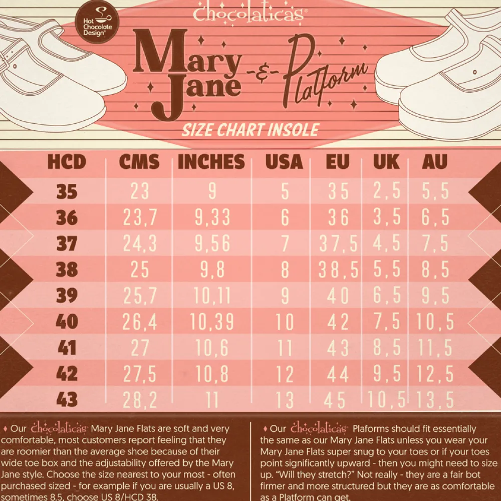 Chocolaticas® Skeletons Under Your Bed Women's Mary Jane Platform Clearance