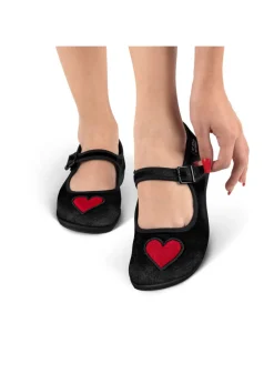 Chocolaticas® Velvet Heart Women's Mary Jane Flat Online