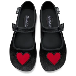 Chocolaticas® Velvet Heart Women's Mary Jane Flat Online