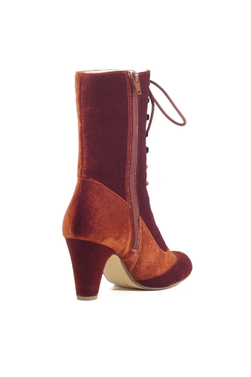 Claire Velvet Victorian Booties Online