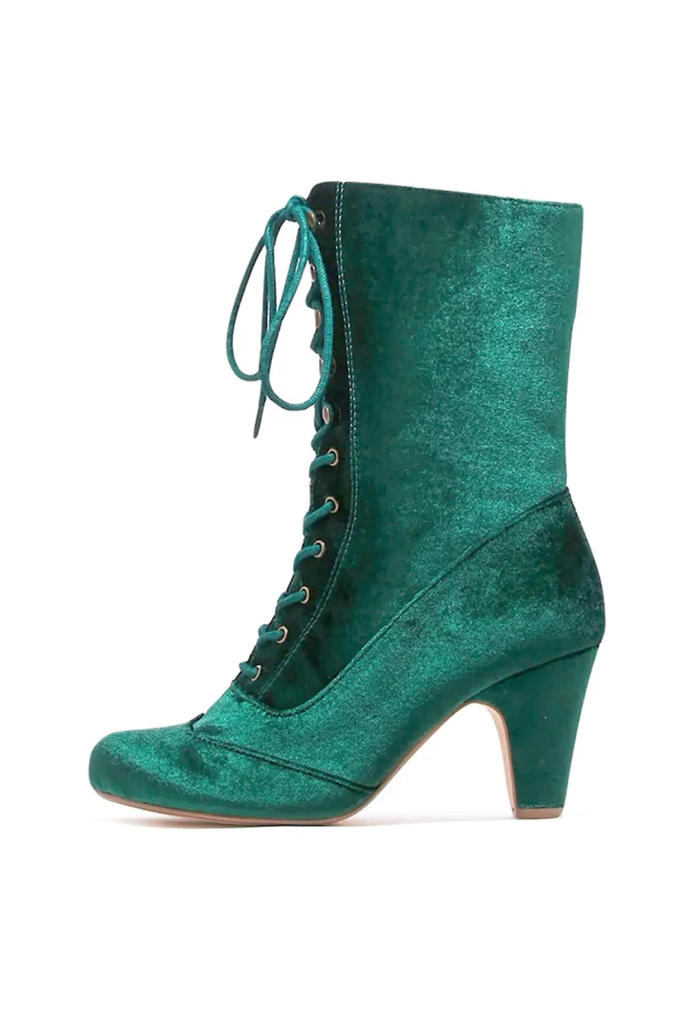 Claire Velvet Victorian Booties Online