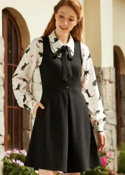 BTC Classically Charming Fit & Flare Dress Midnight Muse Clearance