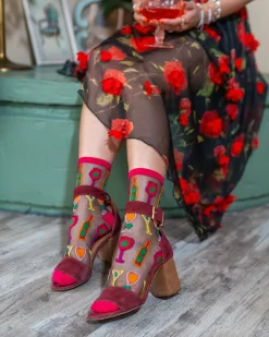 Cocktail Hour Black Sheer Crew Sock Best