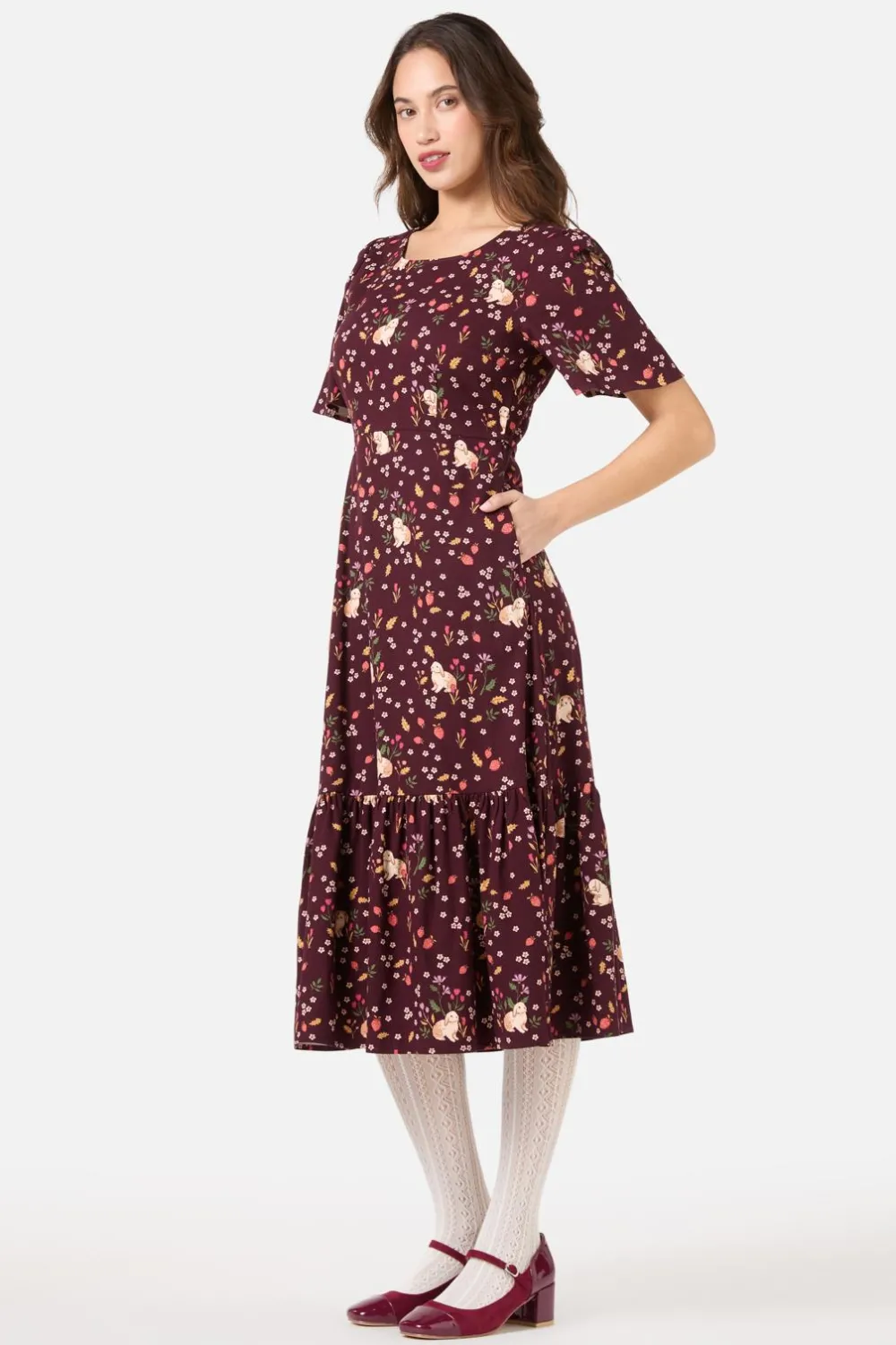 Coco Rabbit Midi Dress Hot