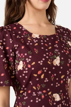 Coco Rabbit Midi Dress Hot