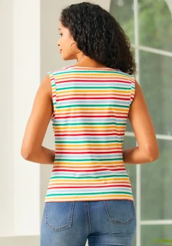 Colorful Commute Top Rainbow Best