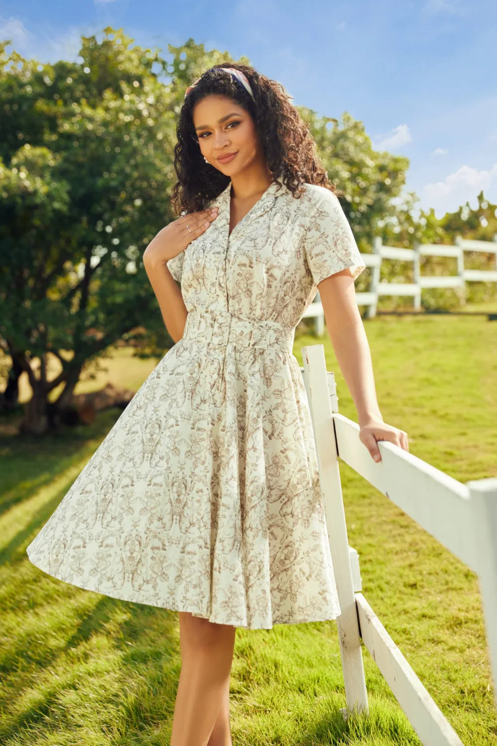 BTC Countryside Serenade Casual Dress Alabaster Art Sale