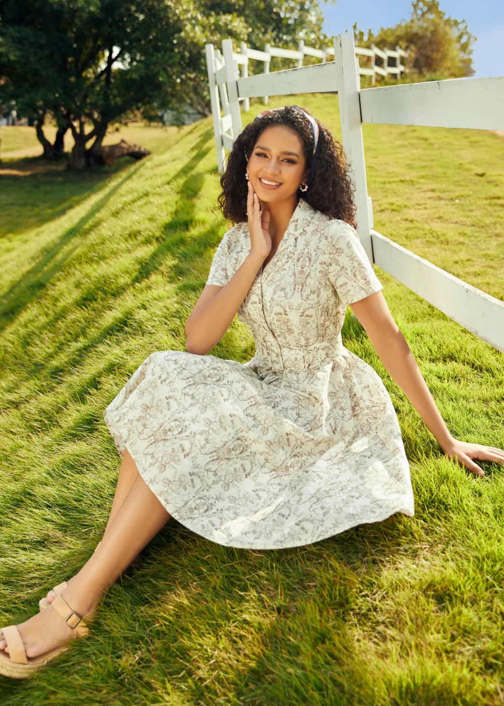 BTC Countryside Serenade Casual Dress Alabaster Art Sale