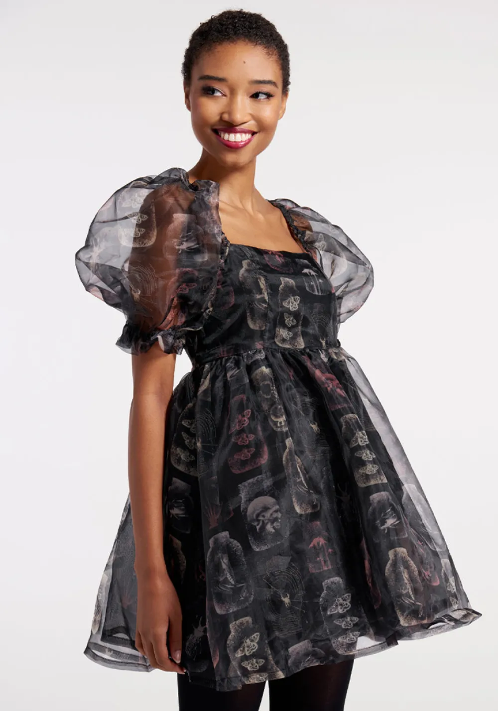 Black Friday Creepy Collections Mini Dress Black Outlet