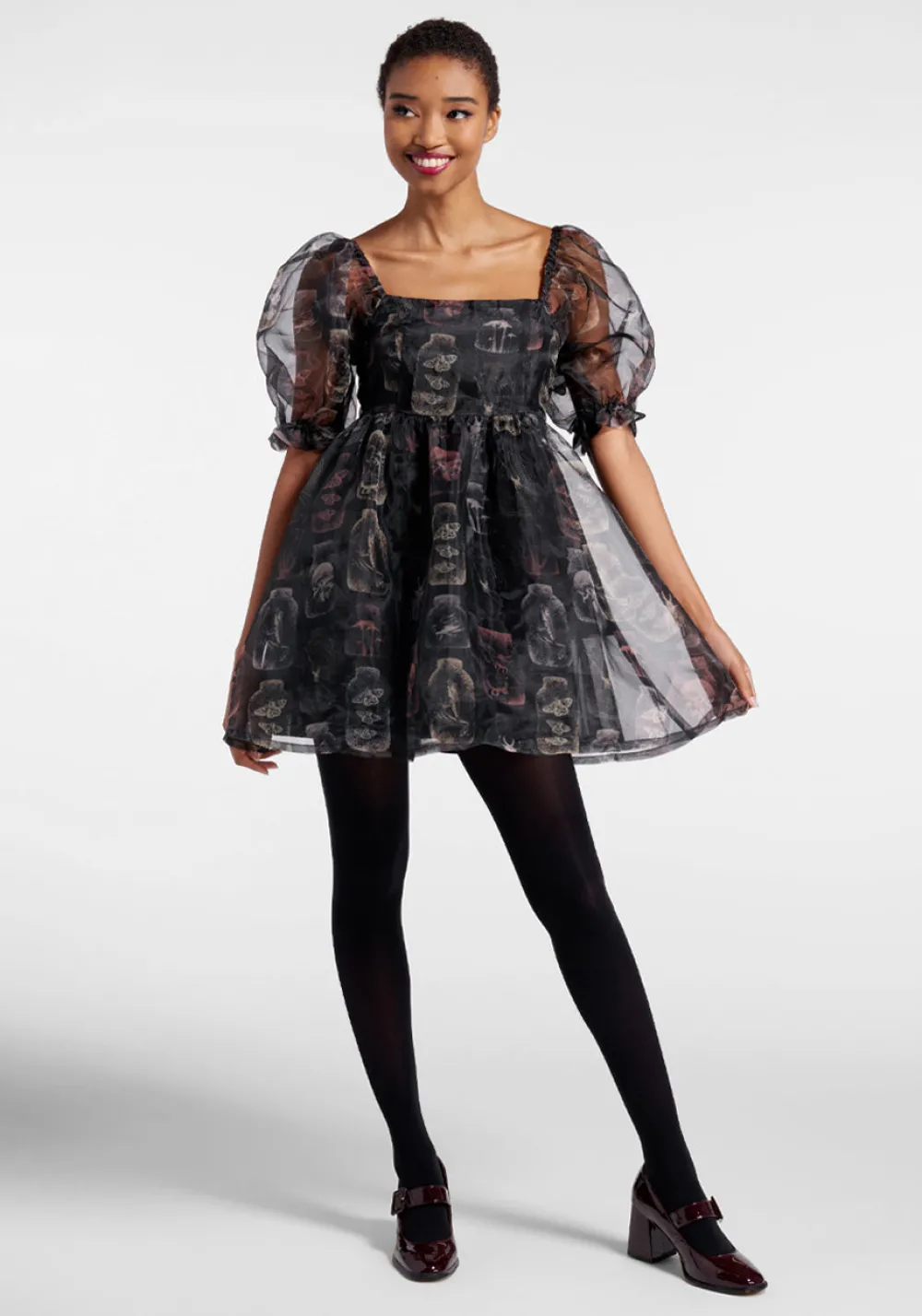 Black Friday Creepy Collections Mini Dress Black Outlet