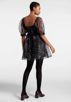 Black Friday Creepy Collections Mini Dress Black Outlet
