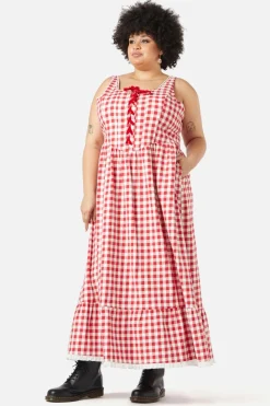 Curve Jam Gingham Corset Dress