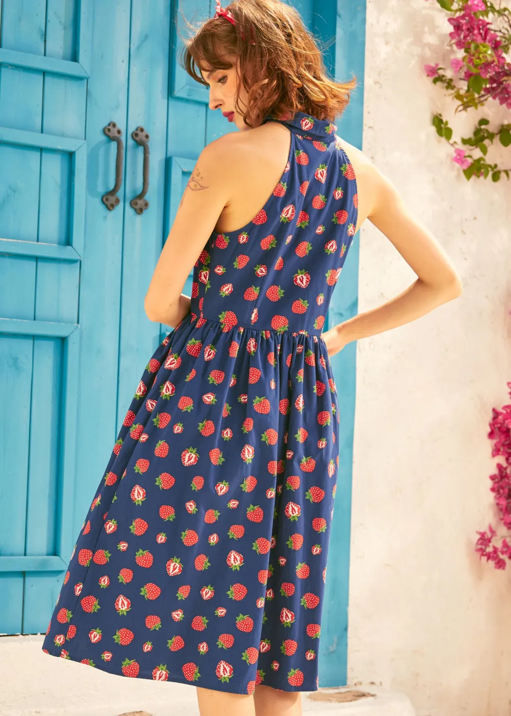 BTC Cutaway Shirt Fit & Flare Dress Strawberry Best