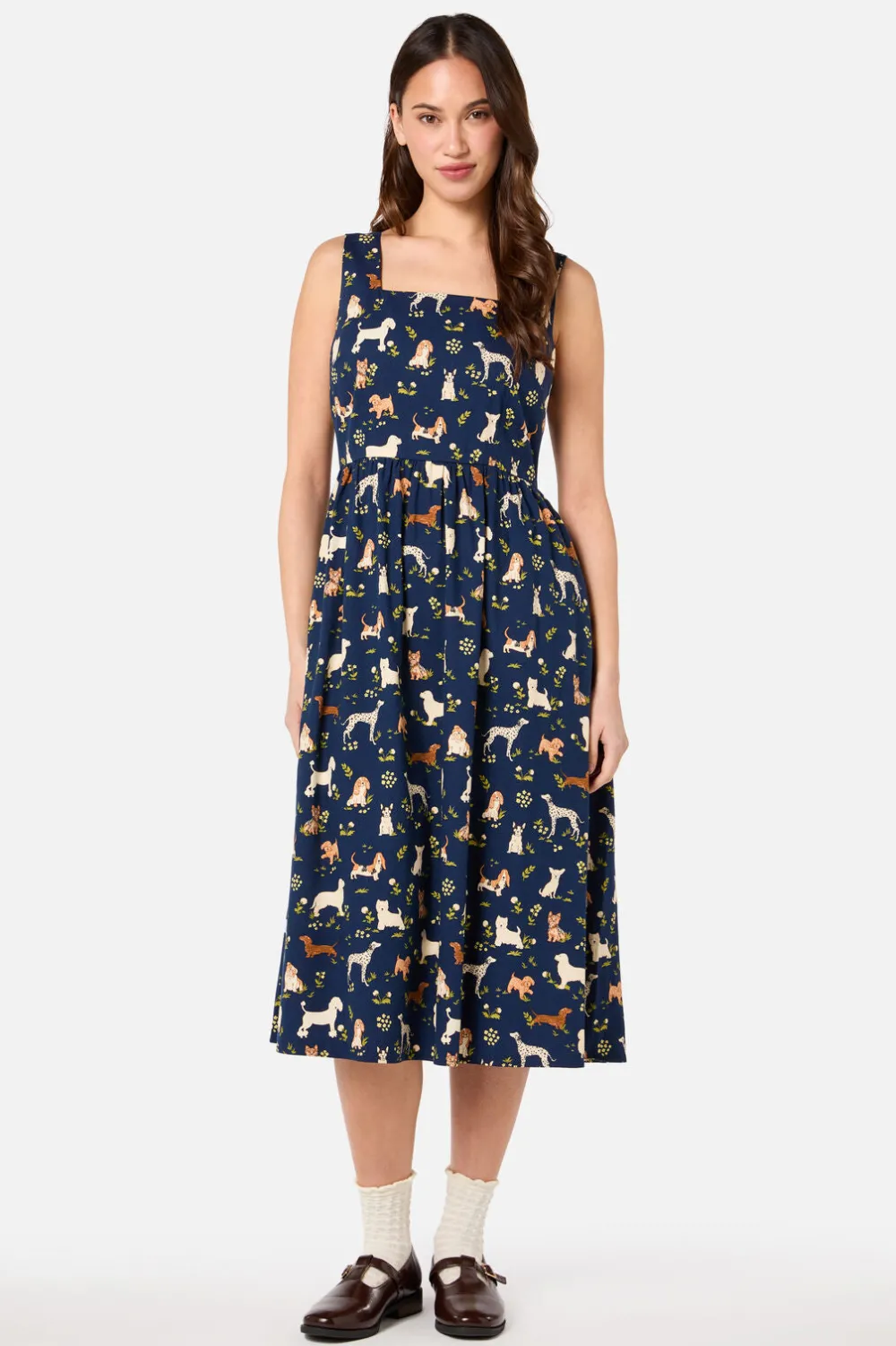 Cute Dogs Midi Dress Online