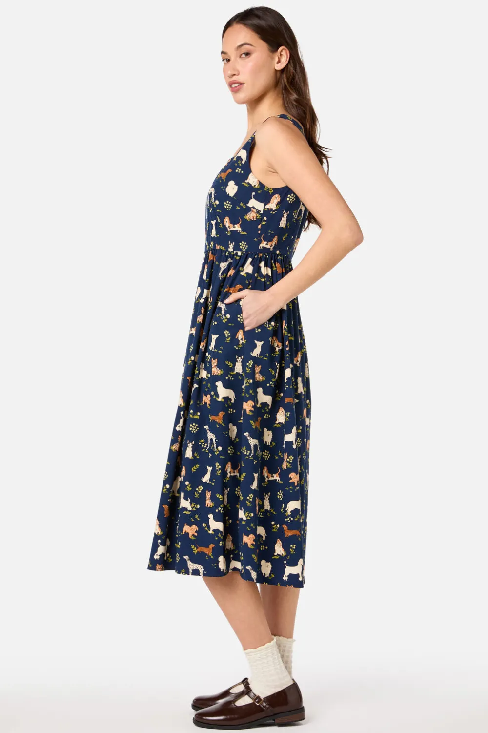 Cute Dogs Midi Dress Online
