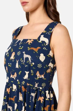 Cute Dogs Midi Dress Online