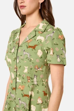 Cute Dogs Shirt Dress Hot