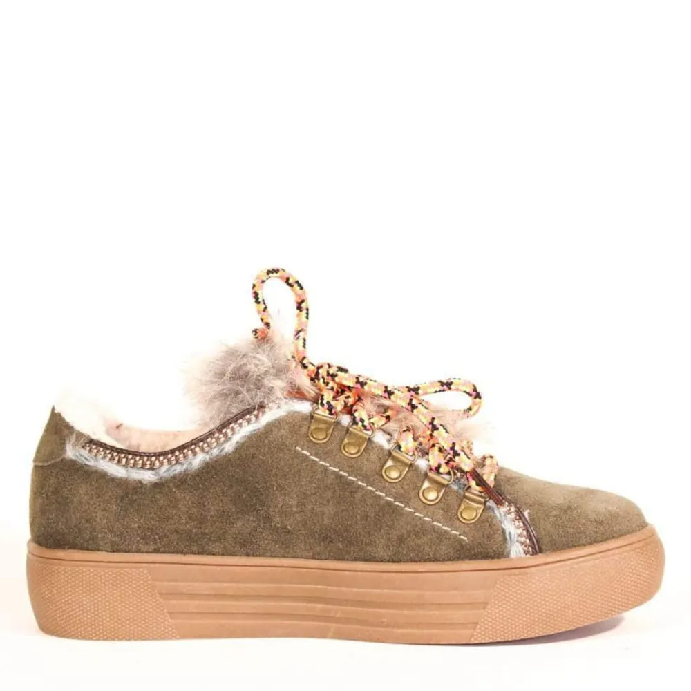 Cyclone Suede Shearling Sneakers Outlet