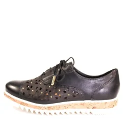 Dallas Embroidered Leather Sneakers BLACK New