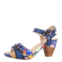 Daphne Retro Floral Heels Clearance