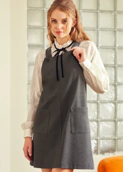 Daring Darling Overall Dress Smoky Storm Best