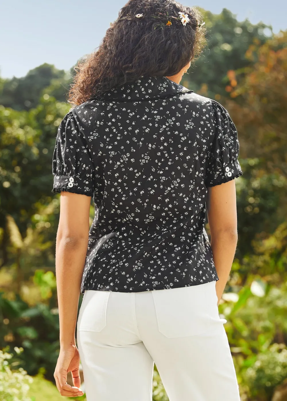 Daydreamer's Delight Button-Up Moonlit Garden Online