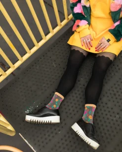 Ditsy Floral Sheer Ankle Sock