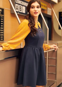 BTC Doo-Wop Daydreamer Contrast Dress Stellar Speckle Online