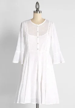 NobleControl Ltd (Amelia Rose) Dreamscape Debut Mini Dress White Discount