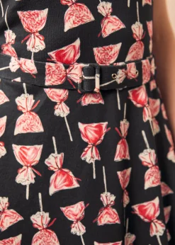 BTC Eclipse Elegance Fit & Flare Dress Panther Shade Clearance