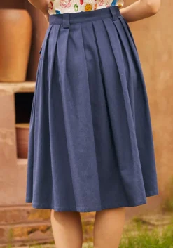 Effortless Feature Midi Skirt Navy