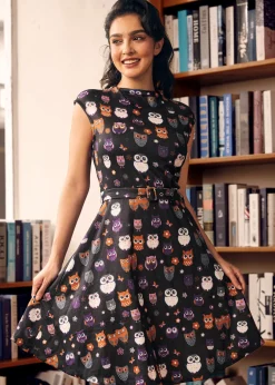 BTC Elegance Anew Fit & Flare Dress Moon Gazer Outlet