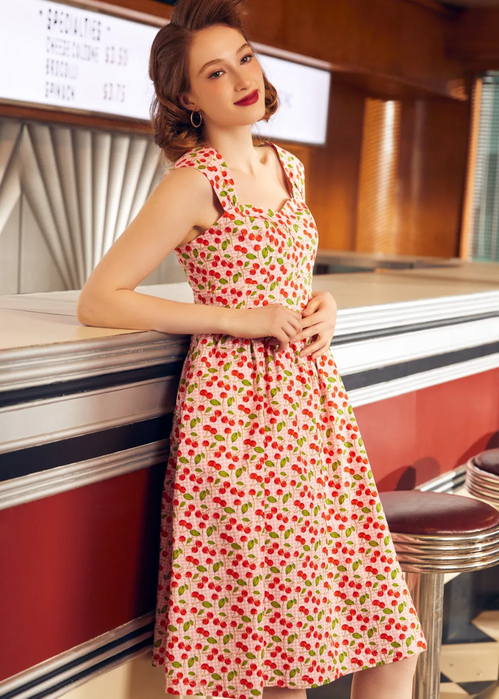 BTC Enchanted Dawn Midi Dress Cinnamon Hush Outlet